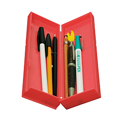 シリコーンバンドの力で自立する「ディスプレイペンケース」新登場