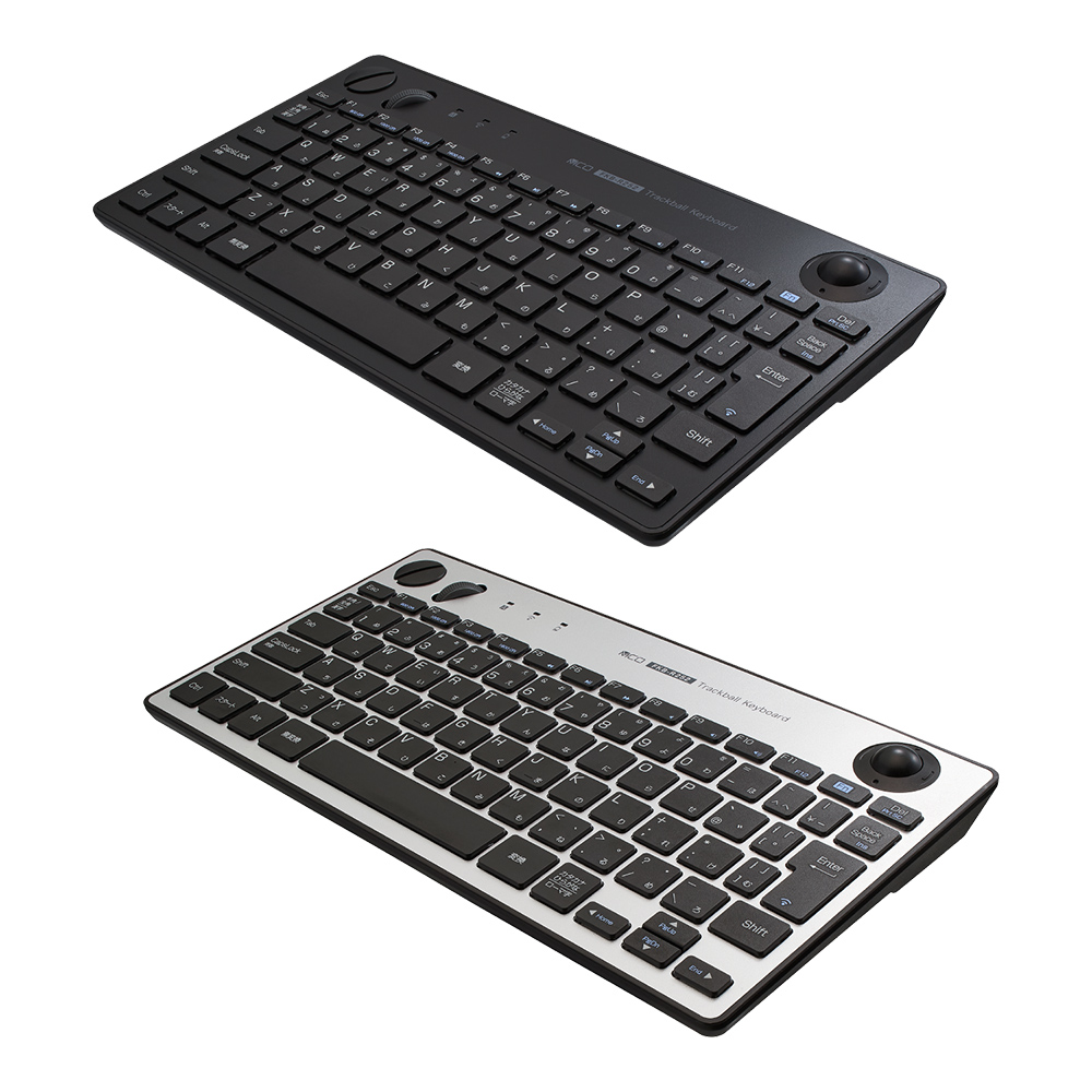 無線トラックボールキーボード ブラック | 無線 | キーボード<BR