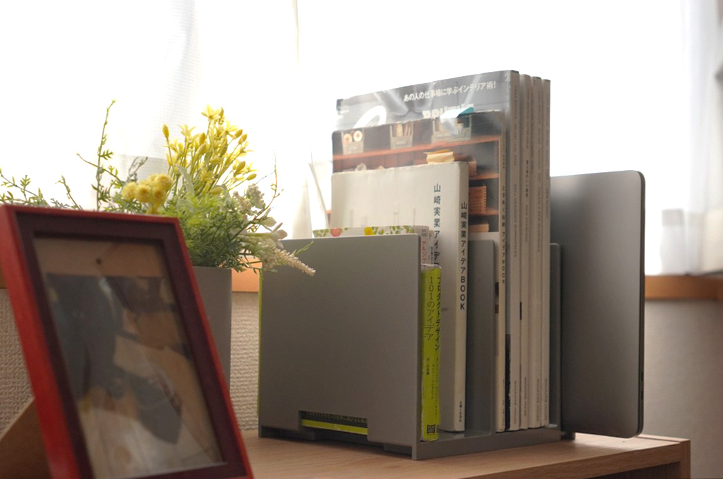 キャパティシリーズから収納物にあわせて幅が拡がる 「スライド