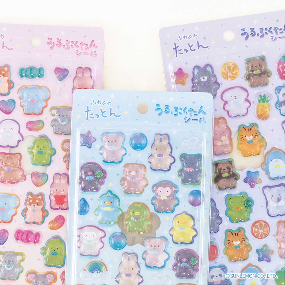 うるぷくカワイイ「ふわふわたっとん うるぷくたんシール」を新発売