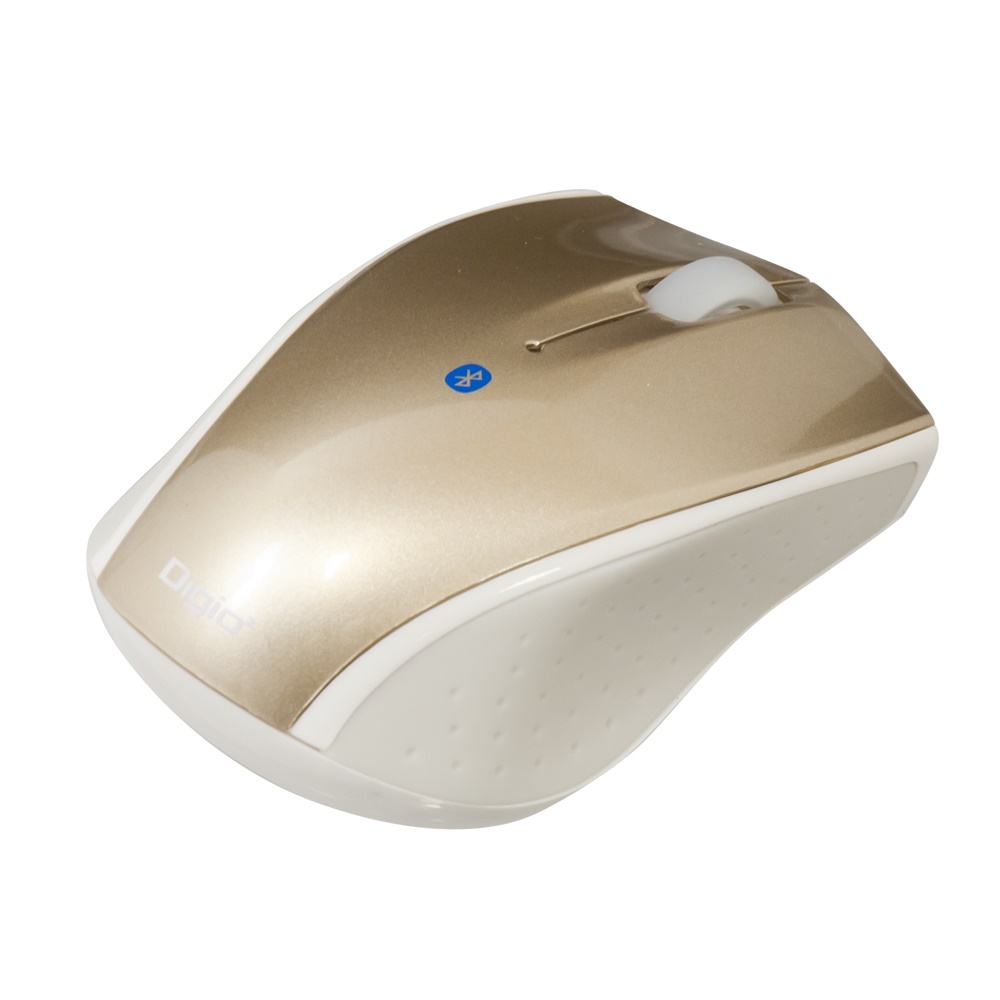 小型 Bluetooth 3ボタンBlueLEDマウス/ゴールド