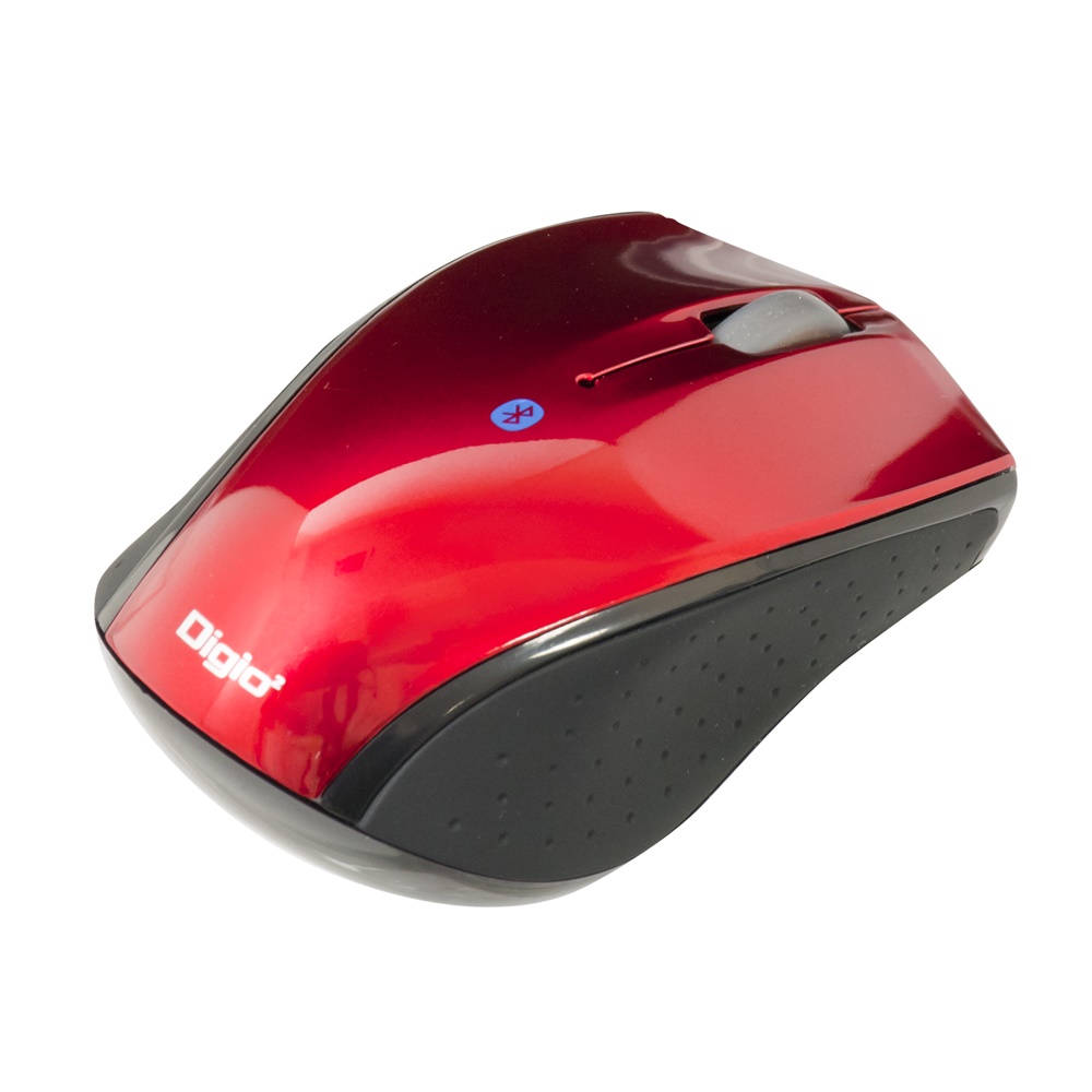 小型 Bluetooth 3ボタンBlueLEDマウス/レッド