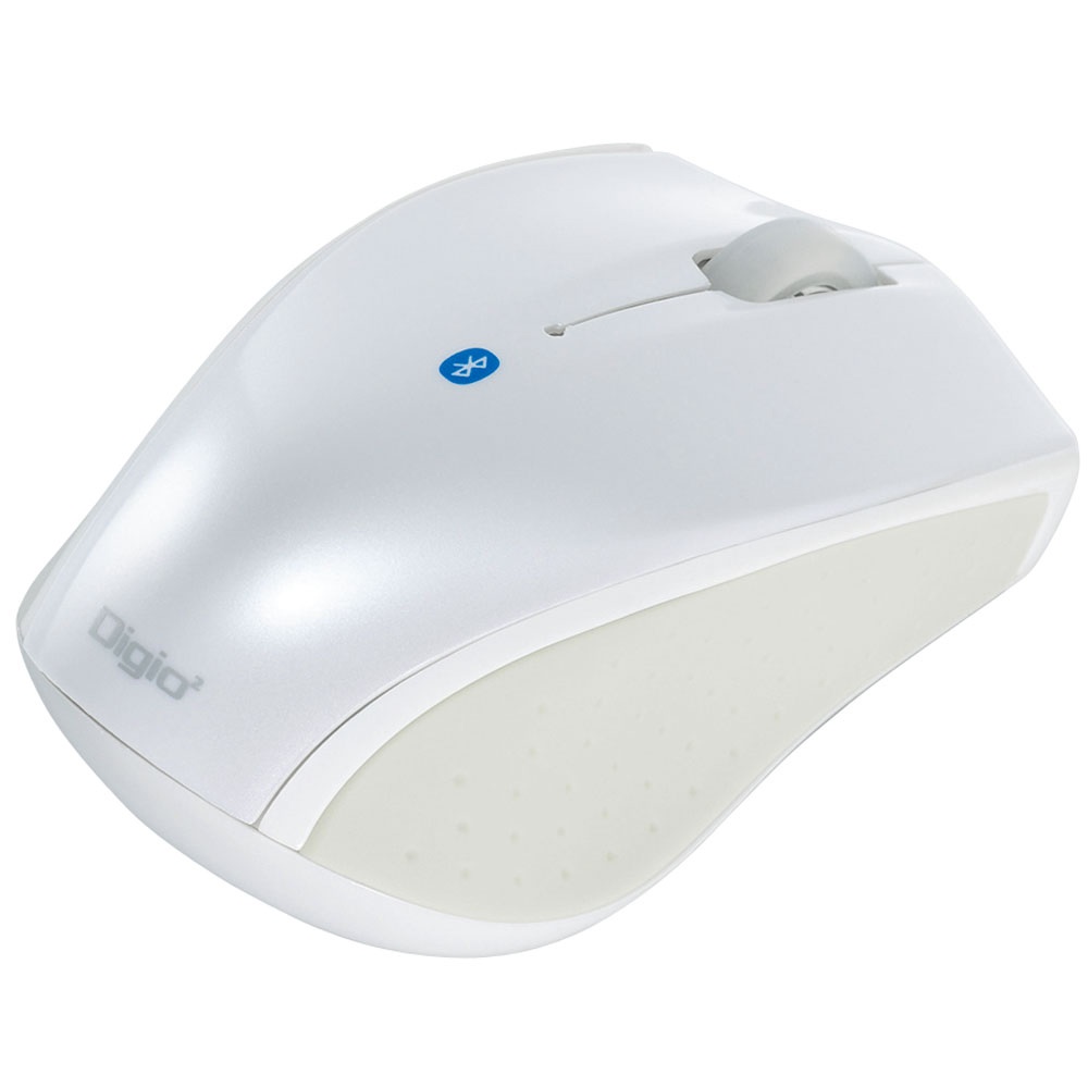 小型 Bluetooth 3ボタンBlueLEDマウス/ホワイト