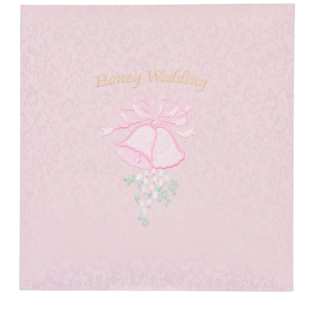 フエルアルバム 婚礼用 L プラコート台紙 ハニ−ウエディング ピンク 