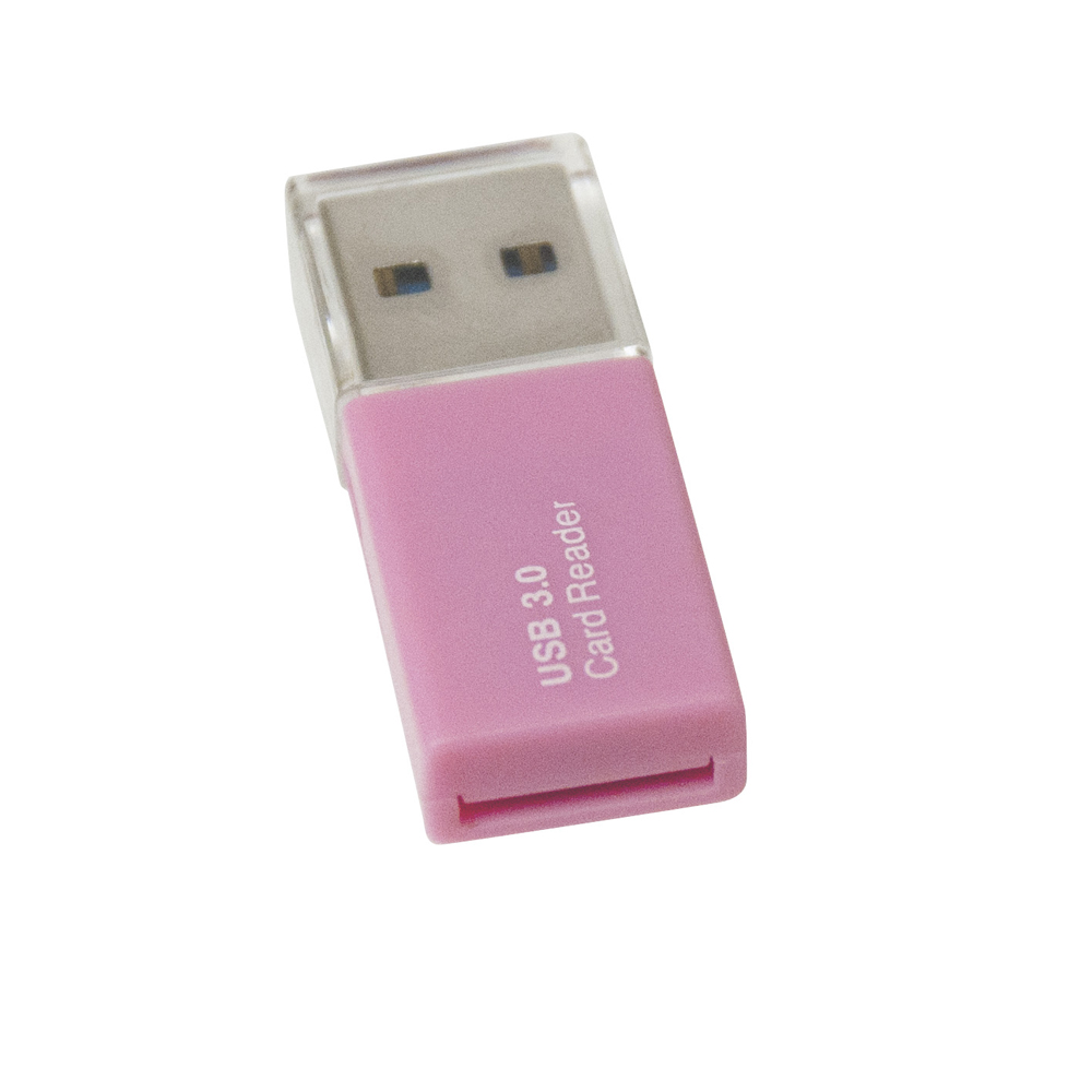 USB3.0カードリーダー・ライター ピンク | USB3.0 Type-A接続 | カード ...