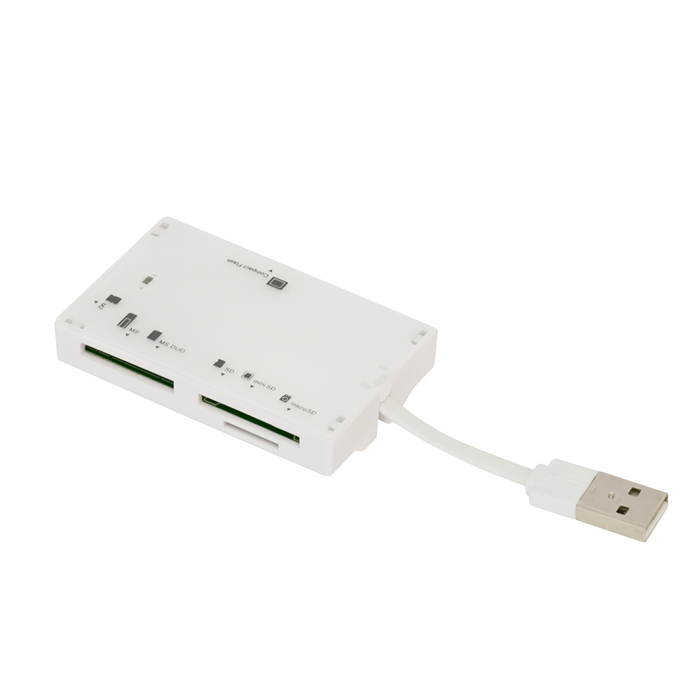 USB2.0マルチカードリーダー ホワイト USB2.0 Type-A接続 カードリーダー パソコン周辺機器 製品紹介  ナカバヤシ株式会社：アルバム・製本・シュレッダー・情報整理の総合サポーター