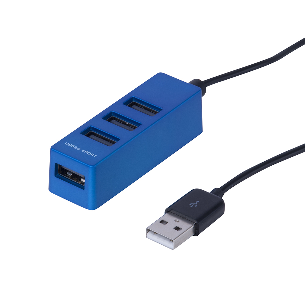 USB2.0 4ポートハブ 1.8m ブラック | USB2.0 Type-A接続 | USBハブ | パソコン周辺機器 | 製品紹介 |  ナカバヤシ株式会社：アルバム・製本・シュレッダー・情報整理の総合サポーター