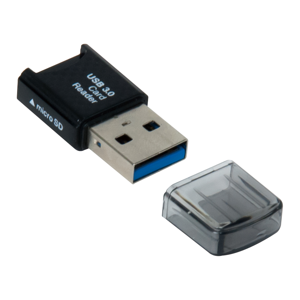 USB3．0カードリーダー・ライター ブラック | USB3.0 Type-A接続