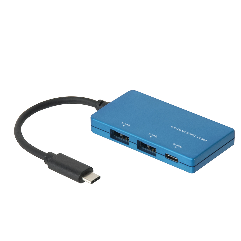 3ポート USB3.1 Type-Cハブ ブルー | USB3.1 Type-C接続 | USBハブ