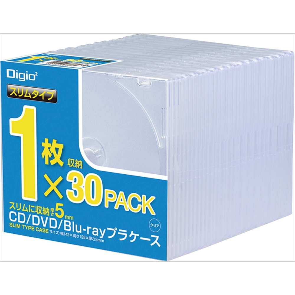 Cdプラケーススリム30パック Dvd Cdケース Pc周辺アクセサリー