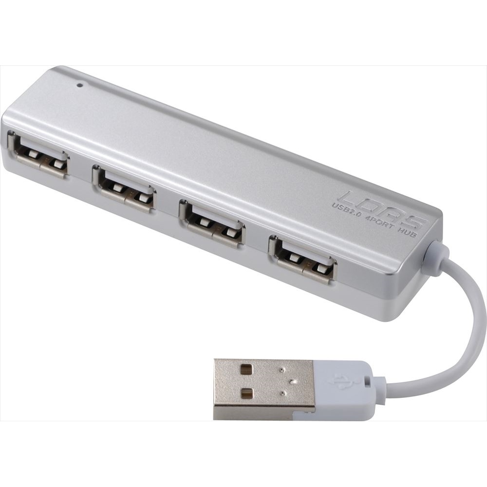 4ポートUSB2.0 ハブ ブラック | USB2.0 Type-A接続 | USBハブ | パソコン周辺機器 | 製品紹介 |  ナカバヤシ株式会社：アルバム・製本・シュレッダー・情報整理の総合サポーター