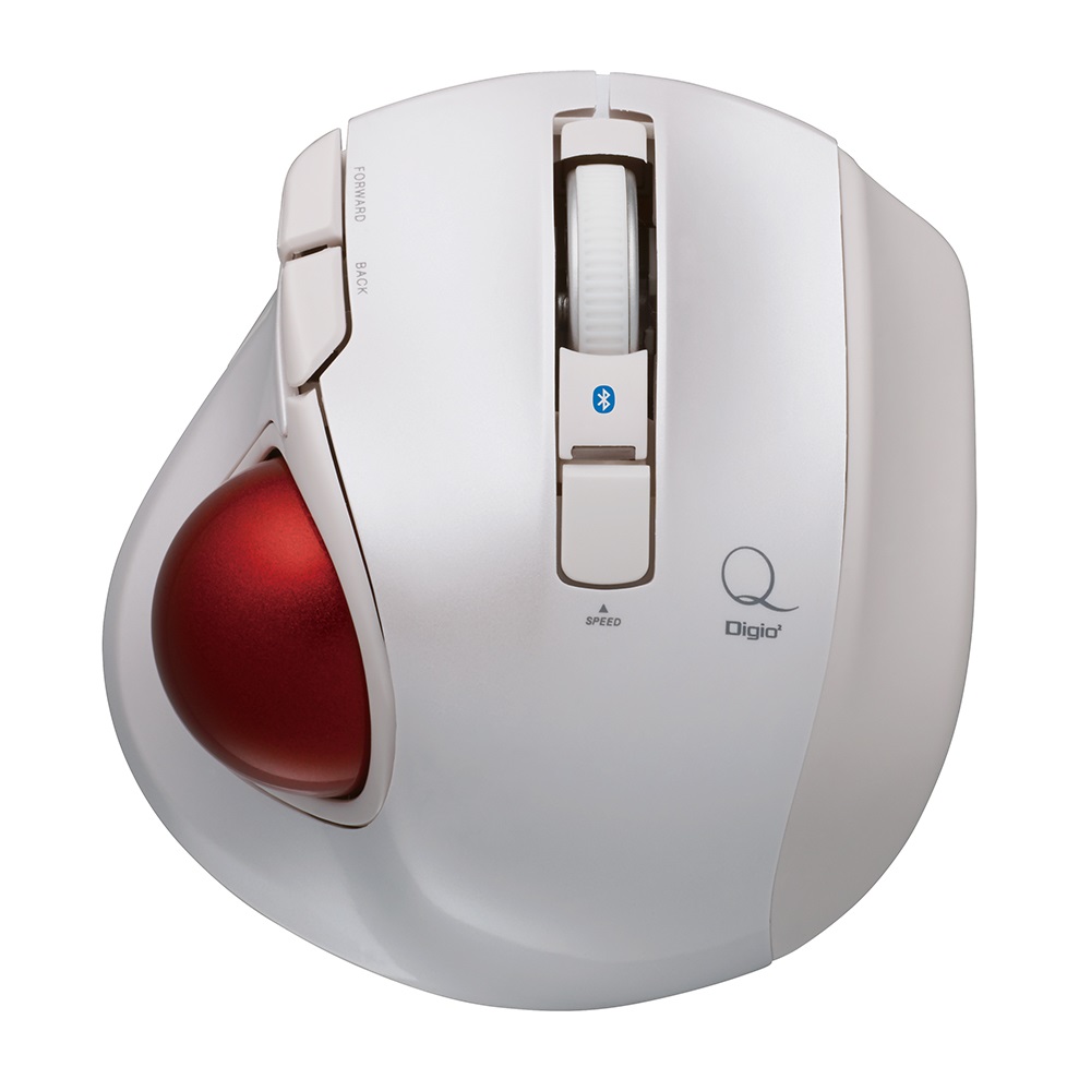 Digio2 Bluetooth Wireless Trackball for Window PC and Mac and Android Nakabayashi Co,Ltd Sliver 