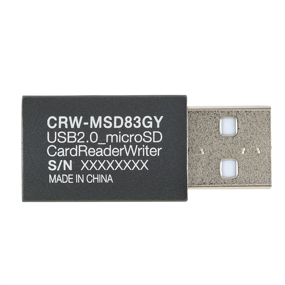 売店 ナカバヤシ Digio2 USB2.0 マルチカードリーダーライター ブラック CRW-5M69BK