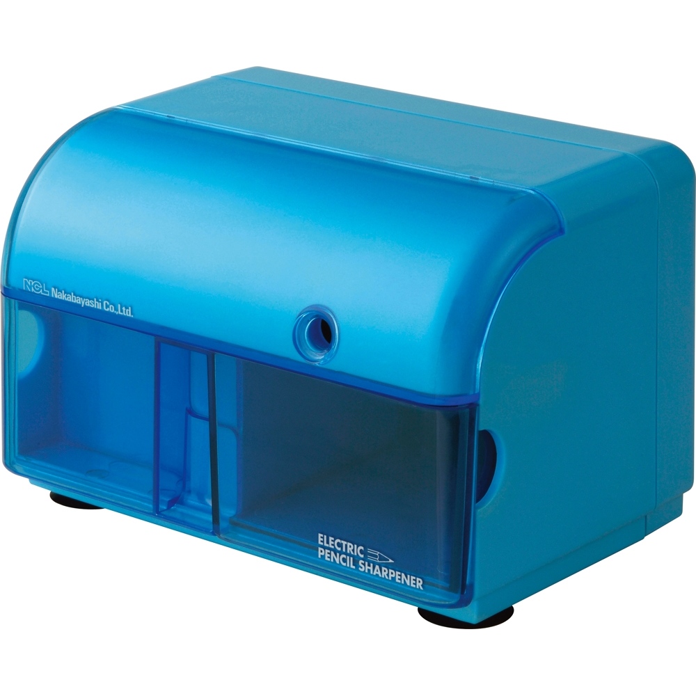電動鉛筆削りき ワイドタイプ ブルー 電動 鉛筆削り 学童用品 製品紹介 ナカバヤシ株式会社 アルバム 製本 シュレッダー 情報整理の総合サポーター