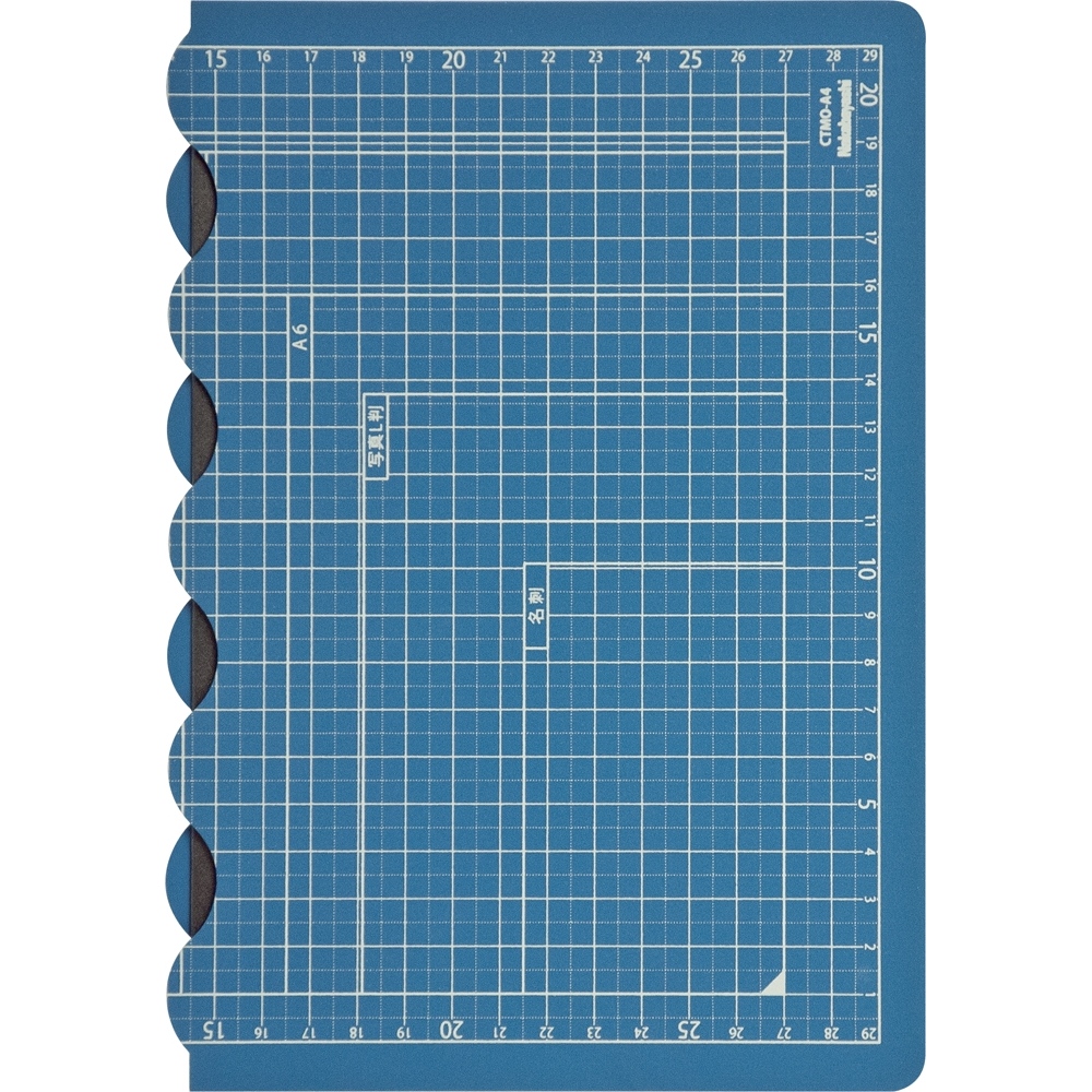 折りたたみカッティングマットA2・1／4サイズ スカイブルー | デスク 
