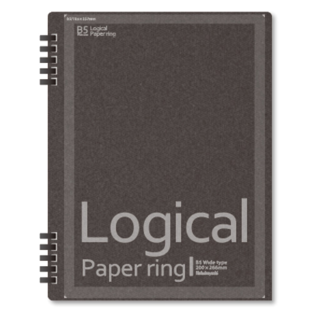 ロジカル ペーパーリングノート B5ワイド 40枚 方眼 ロジカル ペーパーリングノート スイング ロジカルノートシリーズ ノート 紙製品 製品紹介 ナカバヤシ株式会社 アルバム 製本 シュレッダー 情報整理の総合サポーター