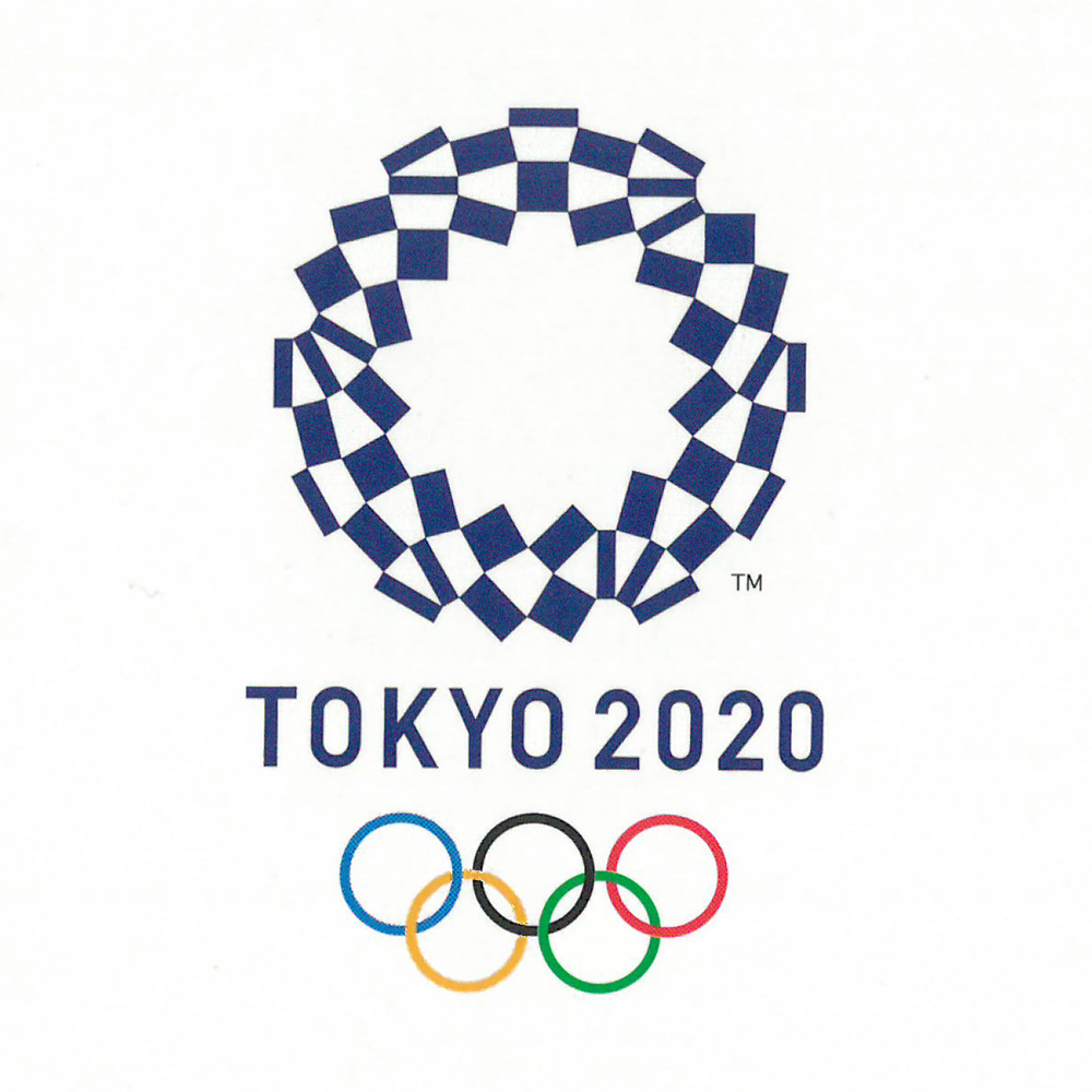 希少　東京2020 オリンピック　角型エンブレムピンバッチ　5色カラー