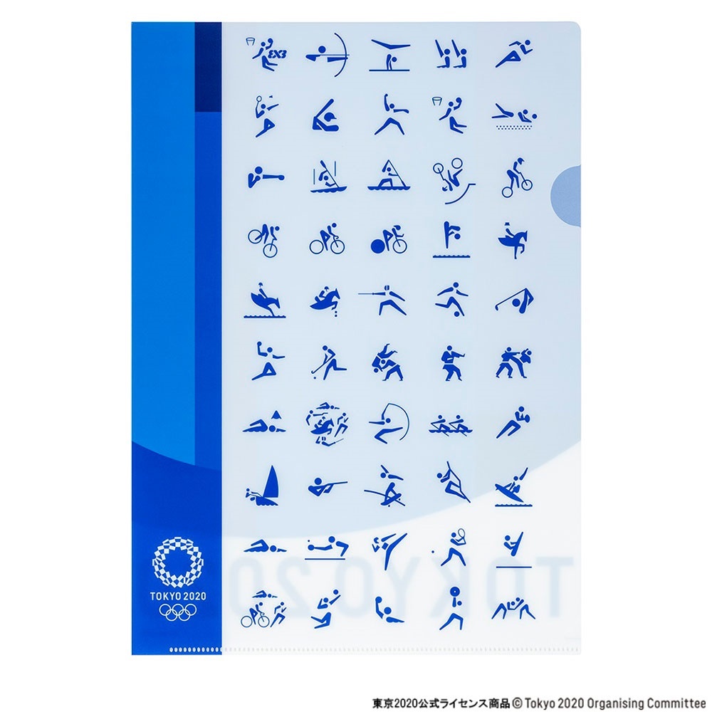 A4クリアファイル<BR>（東京2020オリンピックスポーツピクトグラム）1 | ファイル | 東京2020公式ライセンス商品 |  キャラクター・シリーズ商品 | 製品紹介 | ナカバヤシ株式会社：アルバム・製本・シュレッダー・情報整理の総合サポーター