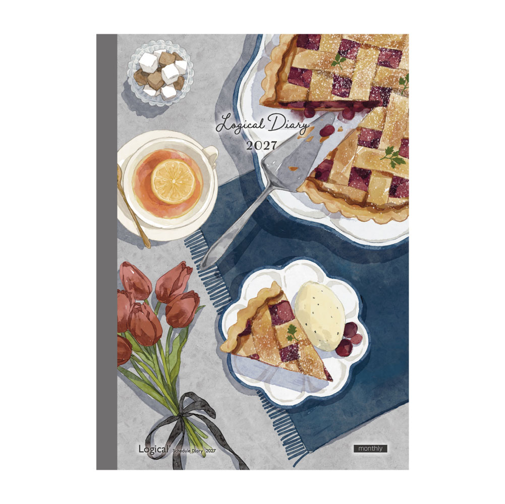 ロジカルダイアリー2027月間ノートタイプ A5／Home Days／ブランチ