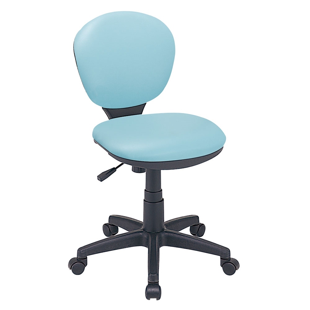 ナカバヤシ レザーオフィスチェア デスクチェア 椅子 ローバック ブラック CNL-501BK