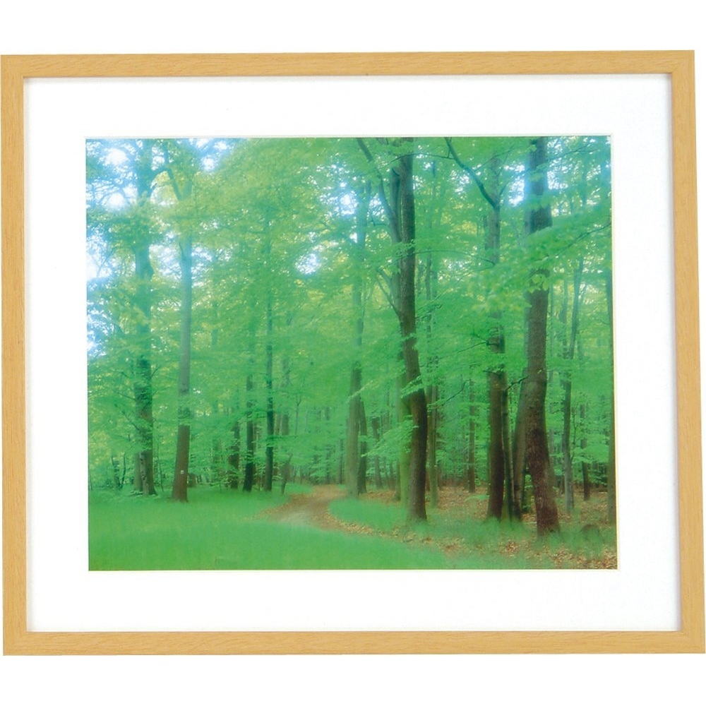 木製写真額 ワイド四ツ切 木地 | 木製フレーム | フォトフレーム 