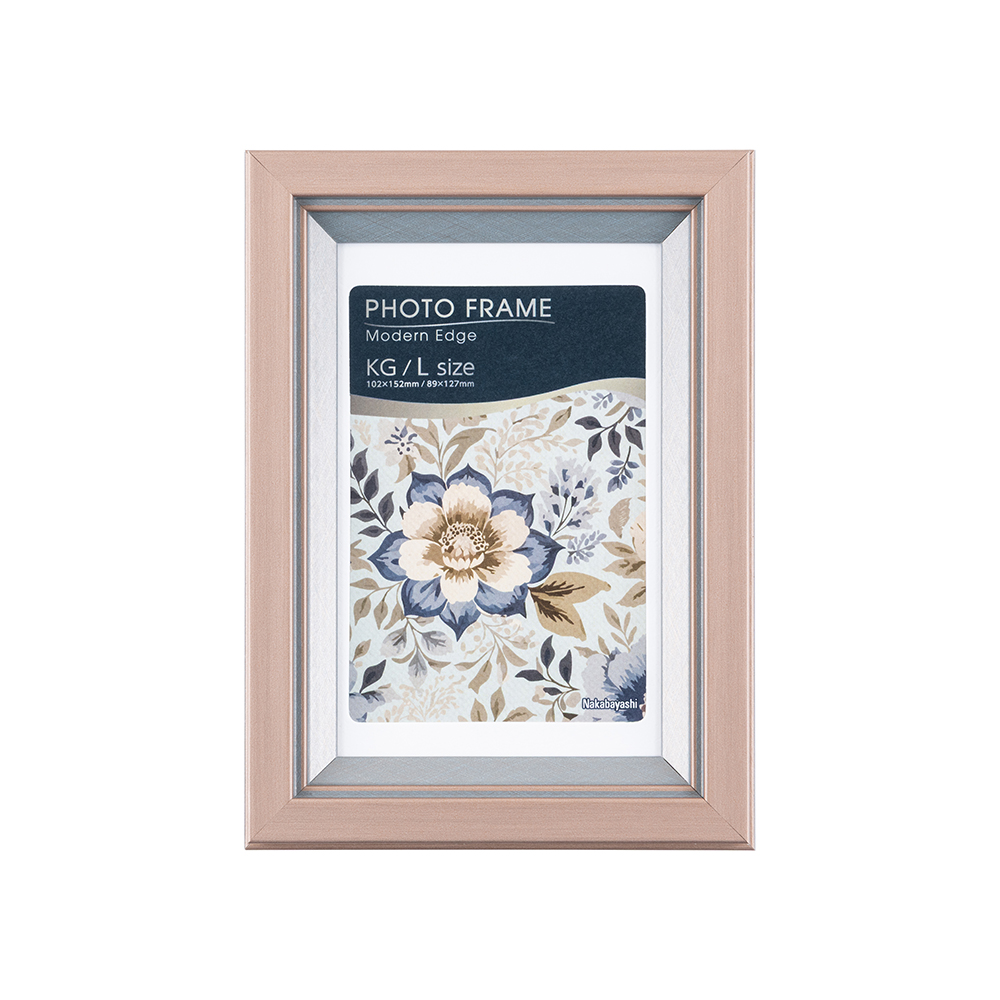 フォトフレーム　グレー モダンエッジ フォトフレーム L・チェキ グレー | 樹脂製フレーム