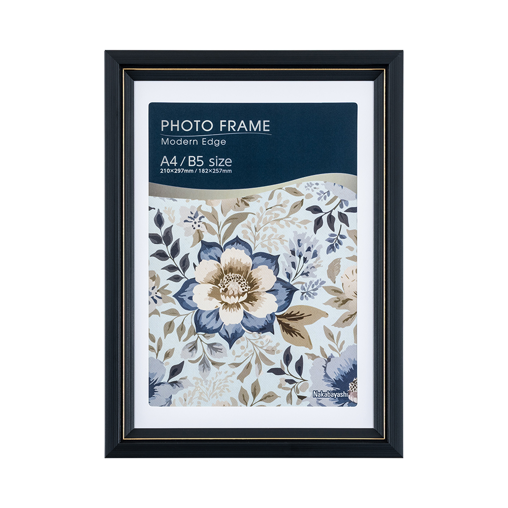 モダンエッジ フォトフレーム L・チェキ グレー | 樹脂製フレーム